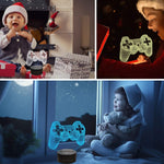 จอยเกม 3D พร้อมไฟ LED สีสันสามมิติ ฐานสัมผัสสีดำ, ฐานสัมผัสลายแตก, ฐานสัมผัสสีดำ+รีโมท, ฐานสัมผัสลายแตก+รีโมท