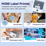 เครื่องพิมพ์ฉลากความร้อนแบบพกพา Phomemo M200 สำหรับรหัส QR บลูทูธ รุ่น M200