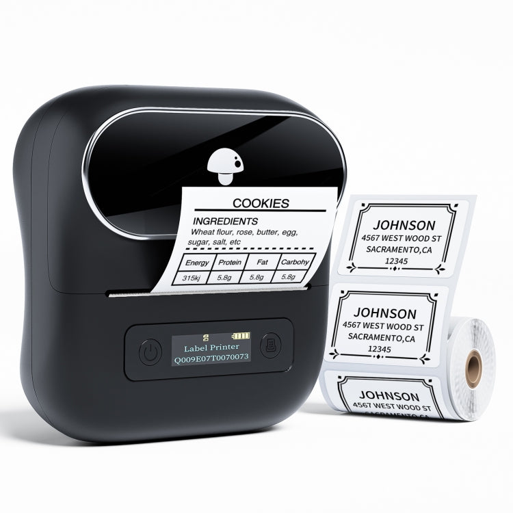 เครื่องพิมพ์ฉลากแถบความร้อนบลูทูธ Phomemo M220 สำหรับแท็กเครื่องประดับและเสื้อผ้า รุ่น M220