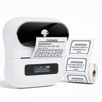 เครื่องพิมพ์ฉลากแถบความร้อนบลูทูธ Phomemo M220 สำหรับแท็กเครื่องประดับและเสื้อผ้า รุ่น M220