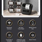 เครื่องพิมพ์ฉลากแถบความร้อนบลูทูธ Phomemo M220 สำหรับแท็กเครื่องประดับและเสื้อผ้า รุ่น M220