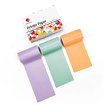 กระดาษฉลากความร้อนบลูทูธ Phomemo T02 3 ม้วน ขนาด 53mmx6.5m สีดำบนขาวไม่มีกาว อายุ 10 ปี, ขนาด 50mmx3.5m สติกเกอร์สีดำบนขาว อายุ 2 ปี, ขนาด 50mmx3.5m สติกเกอร์สีดำบนขาว อายุ 10 ปี, ขนาด 53mmx5m สีฟ้าบนขาวไม่มีกาว อายุ 5 ปี
