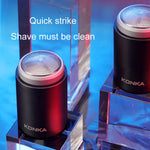 มีดโกนไฟฟ้าพกพากันน้ำสำหรับผู้ชาย KONKA สีดำ สีดำ+หัวมีด 1 ชิ้น สีดำ+หัวมีด 3 ชิ้น