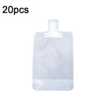 ถุงบีบเติมได้แบบพกพา 20 ชิ้น สำหรับโลชั่น แชมพู ขนาด 30ml, 50ml, 100ml