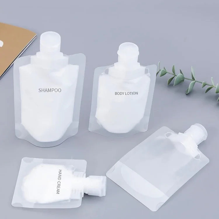 ถุงบีบเติมได้แบบพกพา 20 ชิ้น สำหรับโลชั่น แชมพู ขนาด 30ml, 50ml, 100ml