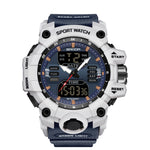 SANDA Green Light Alarm Clock Multifunctional Waterproof Shockproof Transparent Watch
