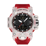 SANDA Green Light Alarm Clock Multifunctional Waterproof Shockproof Transparent Watch