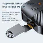 Digital Display Bluetooth 5.3 Audio Receiver Transmitter Support USB /TF Card MP3 Player, C68