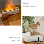 เครื่องกระจายกลิ่นหอมเปลวไฟ DQ711 เครื่องเพิ่มความชื้น USB เงียบ รุ่น DQ711 สีดำ รุ่น DQ711 สีขาว