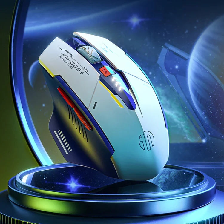 Inphic F9 Mecha เมาส์ไร้สายชาร์จได้ สำหรับออฟฟิศและเกม รุ่น F9 Mecha