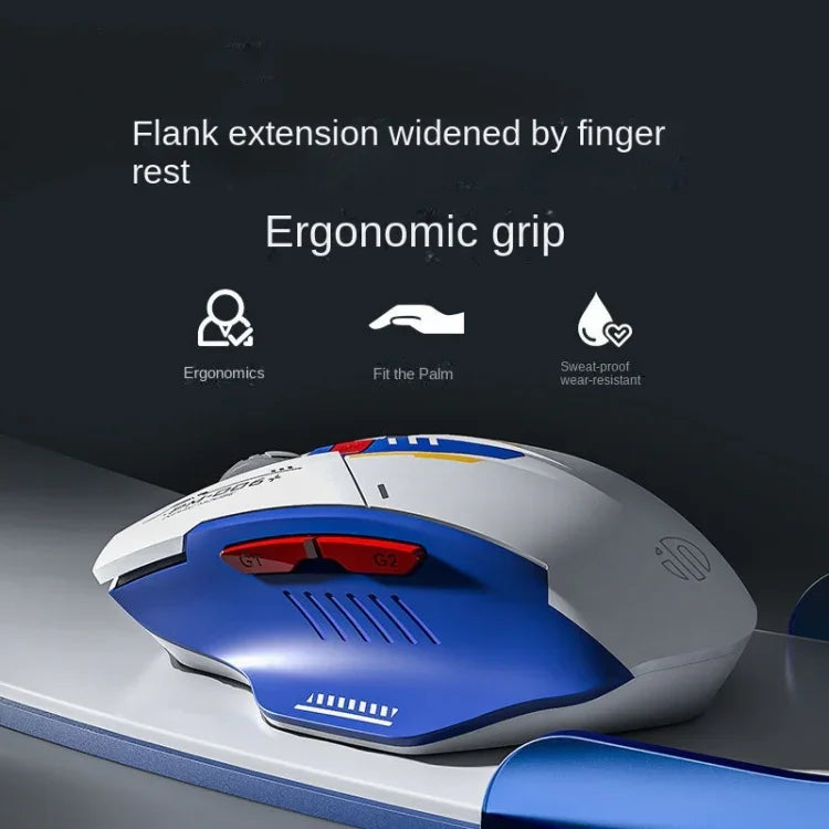 Inphic F9 Mecha เมาส์ไร้สายชาร์จได้ สำหรับออฟฟิศและเกม รุ่น F9 Mecha