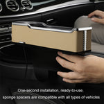 Car Seat Gap Storage Box Multifunctional Mobile Phone USB Charger, Standard Black, Standard Red, Standard Beige, Standard Brown, QC3.0 Black, QC3.0 Red, QC3.0 Beige, QC3.0 Brown