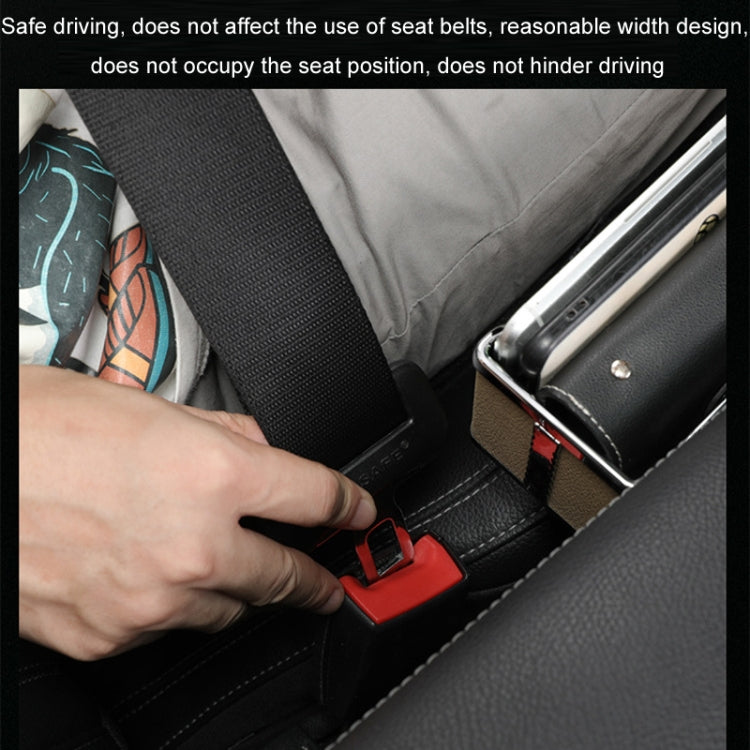 Car Seat Gap Storage Box Multifunctional Mobile Phone USB Charger, Standard Black, Standard Red, Standard Beige, Standard Brown, QC3.0 Black, QC3.0 Red, QC3.0 Beige, QC3.0 Brown
