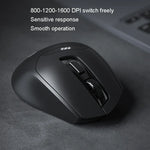 Inphic DR01 เมาส์ไร้สายบลูทูธ 3 โหมด ชาร์จได้ เงียบ เหมาะสำหรับออฟฟิศ เกม โน้ตบุ๊ก และใช้งานที่บ้าน รุ่น DR01 (สีดำ)