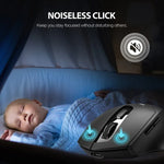 Inphic DR01 เมาส์ไร้สายบลูทูธ 3 โหมด ชาร์จได้ เงียบ เหมาะสำหรับออฟฟิศ เกม โน้ตบุ๊ก และใช้งานที่บ้าน รุ่น DR01 (สีดำ)