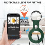 สำหรับ AirTag รุ่นที่ 2 / AirTag รุ่นที่ 1 เคสหนังเทียมสำหรับติดตาม ปกป้อง