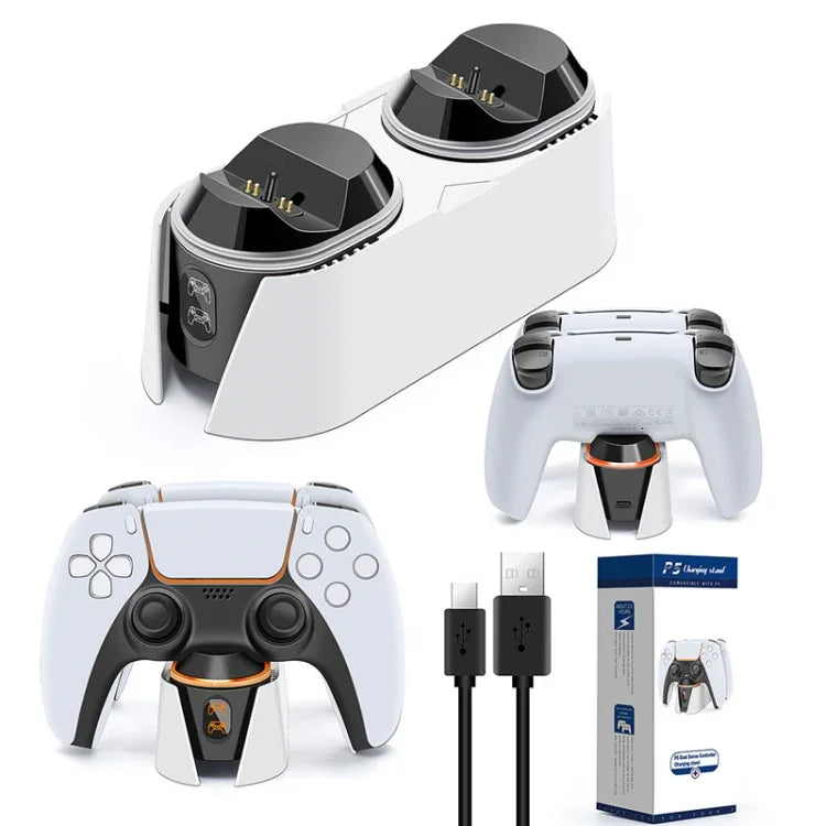 แท่นชาร์จคู่สำหรับจอยเกม PS5 แบบสัมผัส