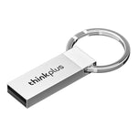 Lenovo ThinkPlus TU201 รุ่นแขวน แฟลชไดรฟ์ USB2.0 ขนาดเล็กแบบพกพา ตัวเครื่องโลหะ, 8GB, 16GB, 32GB, 64GB