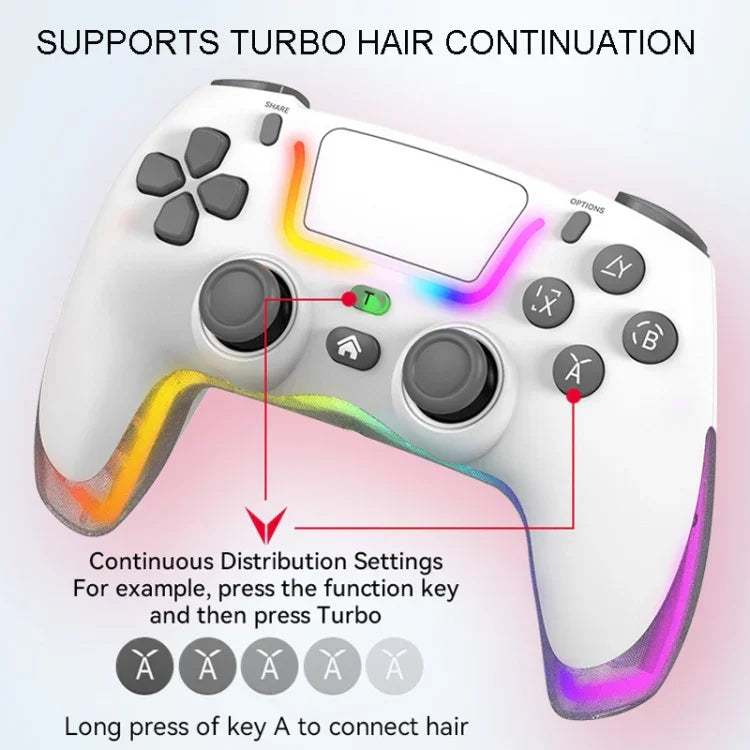 จอยจับไร้สาย Bluetooth สีสันสดใสสำหรับ PS4