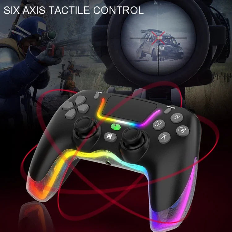 จอยจับไร้สาย Bluetooth สีสันสดใสสำหรับ PS4