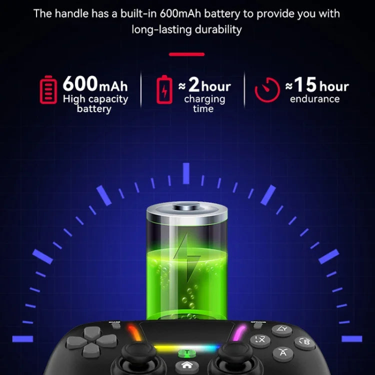 จอยจับไร้สาย Bluetooth สีสันสดใสสำหรับ PS4