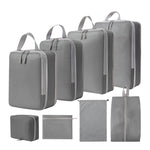 8 In 1  Compression Packing Cubes Expandable Travel Bags Luggage Organizer, 8 In 1