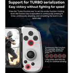 จอยเกมบลูทูธ D6 แบบหดได้ พร้อมระบบเซ็นเซอร์หกแกนสำหรับ Android/iPhone/Switch, D6 สีดำ, D6 สีขาวดำ, D6 สีขาวแดง