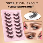 ขนตาปลอม 7 คู่/กล่อง ขนตาแฟลฟี่ธรรมชาติ 3D Mink ยาว รุ่น M390