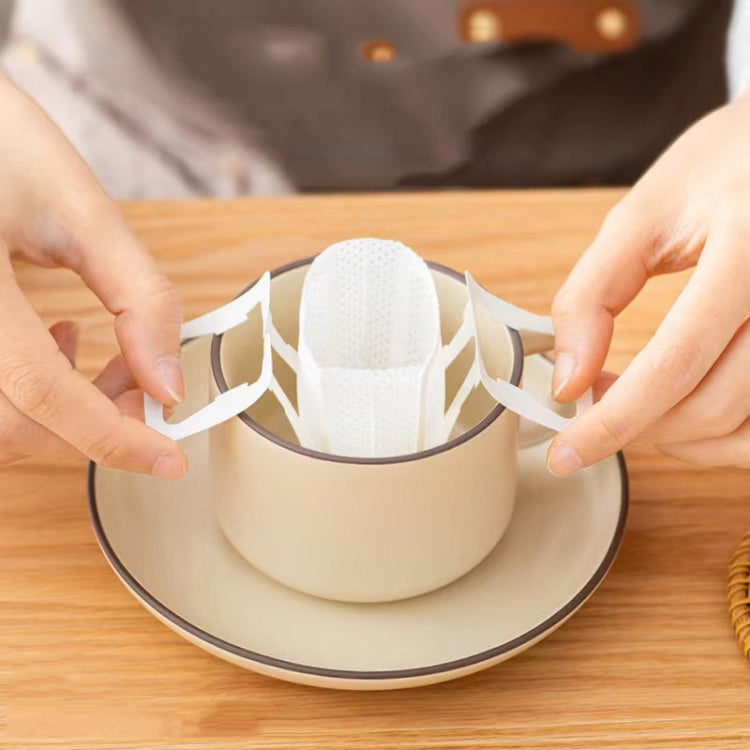 กระดาษกรองกาแฟแบบหูแขวน กรองกาแฟแบบหยด กรองผงกาแฟ 50 ชิ้น/แพ็ค