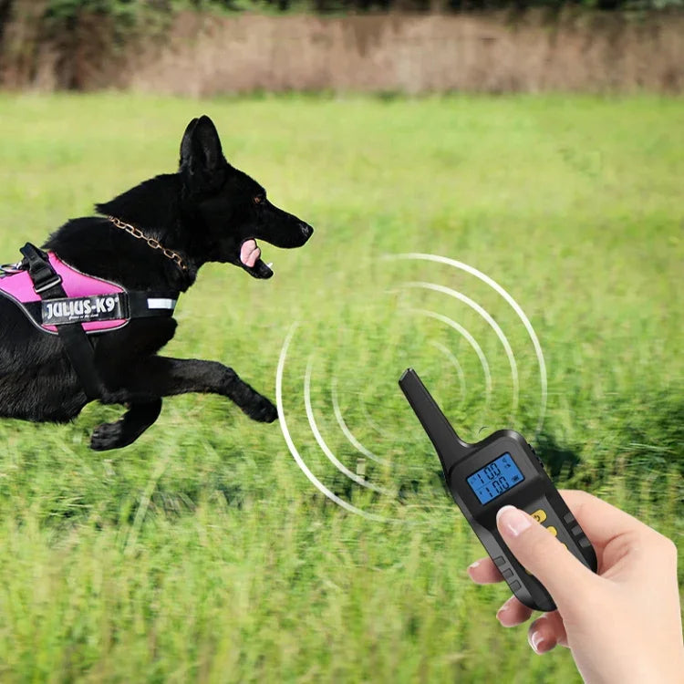 Pet Smart Electric Shock Training Waterproof Collar Dog Training Device, Receiver + Yellow Remote, Only Receiver