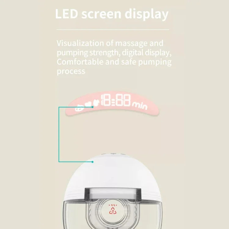เครื่องปั๊มนมไฟฟ้าสวมใส่ได้ พร้อมจอแสดงผล LED 3 โหมด & 12 ระดับ, S21 เดี่ยว, S21 คู่