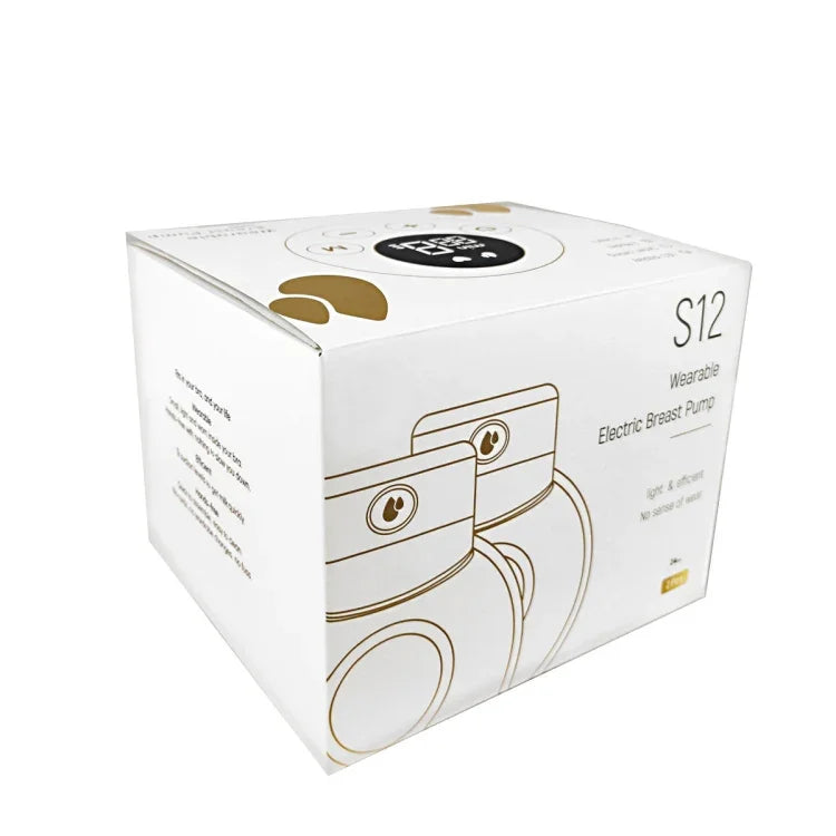เครื่องปั๊มนมไฟฟ้าสวมใส่ได้ S12 คู่ พร้อม 2 โหมด & 9 ระดับดูด ปรับได้, S12 คู่