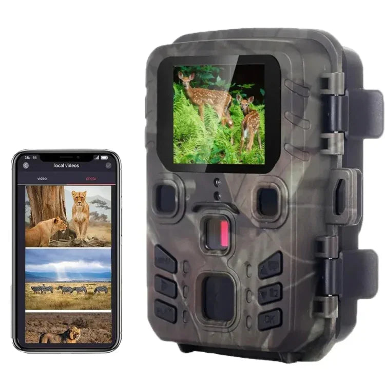 กล้องล่าสัตว์ติดตามเส้นทาง 20MP 1080P พร้อมการมองเห็นกลางคืน สำหรับถ่ายภาพสัตว์ป่า, MiNi301