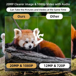 กล้องล่าสัตว์ติดตามเส้นทาง 20MP 1080P พร้อมการมองเห็นกลางคืน สำหรับถ่ายภาพสัตว์ป่า, MiNi301