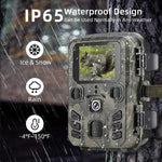 กล้องล่าสัตว์ติดตามเส้นทาง 20MP 1080P พร้อมการมองเห็นกลางคืน สำหรับถ่ายภาพสัตว์ป่า, MiNi301