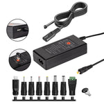 อะแดปเตอร์ชาร์จไฟ DC ปรับแรงดันได้ 65W 6-20V 3A, ปลั๊ก US, ปลั๊ก EU, ปลั๊ก UK ขนาดเล็ก, ปลั๊ก AU, ปลั๊ก UK ขนาดใหญ่
