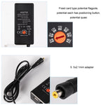 อะแดปเตอร์ชาร์จไฟ DC ปรับแรงดันได้ 65W 6-20V 3A, ปลั๊ก US, ปลั๊ก EU, ปลั๊ก UK ขนาดเล็ก, ปลั๊ก AU, ปลั๊ก UK ขนาดใหญ่