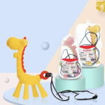 ของเล่นกัดซิลิโคนรูปยีราฟ XUNYI สำหรับเด็กทารก กล่องเหลืองแบบหยด, กล่องชมพูแบบหยด, กล่องเขียวแบบหยด, กล่องเหลืองสี่เหลี่ยม, กล่องชมพูสี่เหลี่ยม, กล่องเขียวสี่เหลี่ยม