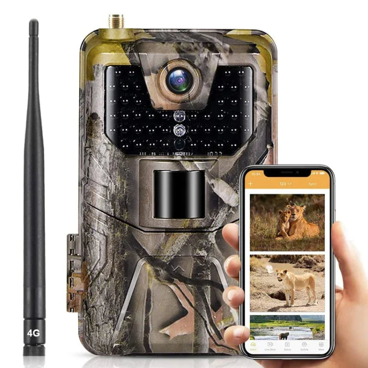 กล้องล่าสัตว์ 36MP 4K 4G พร้อมแอปควบคุมระยะไกลผ่านมือถือ ดูภาพถ่าย/วิดีโอได้ทุกเวลา, HC-900Pro