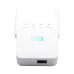 เครื่องขยายสัญญาณ Wi-Fi 2.4G 300M ระยะไกล รีพีตเตอร์สัญญาณไร้สาย, ปลั๊ก US สีขาว, ปลั๊ก EU สีขาว, ปลั๊ก UK สีขาว, ปลั๊ก US สีดำ, ปลั๊ก EU สีดำ, ปลั๊ก UK สีดำ