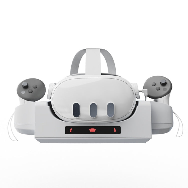 สำหรับ Meta Quest 3 ฐานชาร์จหมวก VR แบบติดผนัง พร้อมชั้นชาร์จเร็วและไฟแสดงสถานะ LED