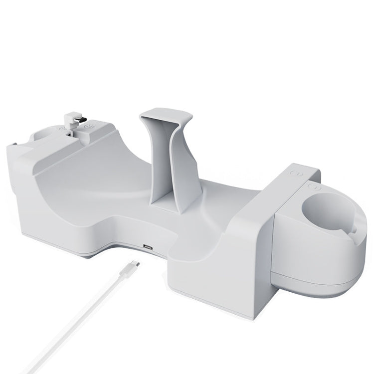 สำหรับ Meta Quest 3 ฐานชาร์จหมวก VR แบบติดผนัง พร้อมชั้นชาร์จเร็วและไฟแสดงสถานะ LED