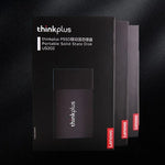 Lenovo Thinkplus US202 ฮาร์ดไดรฟ์โซลิดสเตตแบบพกพา USB3.1 ขนาดกะทัดรัด, 512G, 1T, 2T