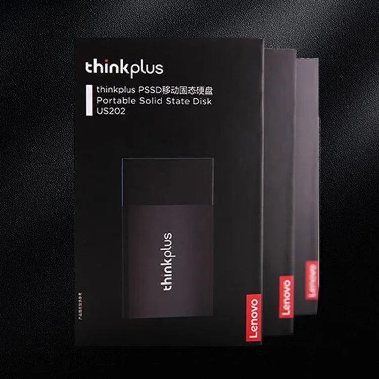 Lenovo Thinkplus US202 ฮาร์ดไดรฟ์โซลิดสเตตแบบพกพา USB3.1 ขนาดกะทัดรัด, 512G, 1T, 2T