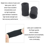 ถุงนิ้วสำหรับบาสเกตบอล 10 ชิ้น/ชุด ป้องกันข้อต่อนิ้ว ยืดหยุ่น ถักสำหรับกีฬา สีดำ สีเนื้อ สีน้ำเงิน สีเทา