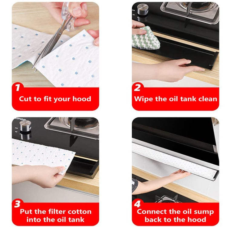 10 ชิ้น/แพ็ค กระดาษดูดน้ำมันแบบใช้แล้วทิ้งสำหรับเครื่องดูดควัน ขนาด 7x90 ซม. แบบปกติ, 10x90 ซม. แบบปกติ, 7x90 ซม. แบบหนา, 10x90 ซม. แบบหนา