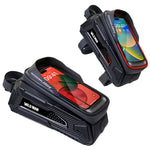 กระเป๋าหน้าคานจักรยานเสือภูเขา WILD MAN M30 1 ลิตร เปลือกแข็ง TPU หน้าจอสัมผัส รุ่น M30 (สีดำ), M30 (ดำแดง)