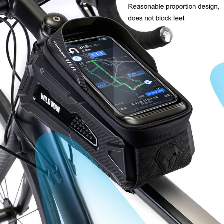 กระเป๋าหน้าคานจักรยานเสือภูเขา WILD MAN M30 1 ลิตร เปลือกแข็ง TPU หน้าจอสัมผัส รุ่น M30 (สีดำ), M30 (ดำแดง)