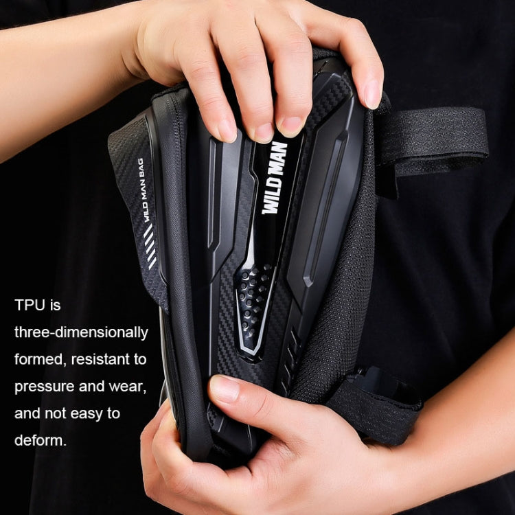 กระเป๋าหน้าคานจักรยานเสือภูเขา WILD MAN M30 1 ลิตร เปลือกแข็ง TPU หน้าจอสัมผัส รุ่น M30 (สีดำ), M30 (ดำแดง)