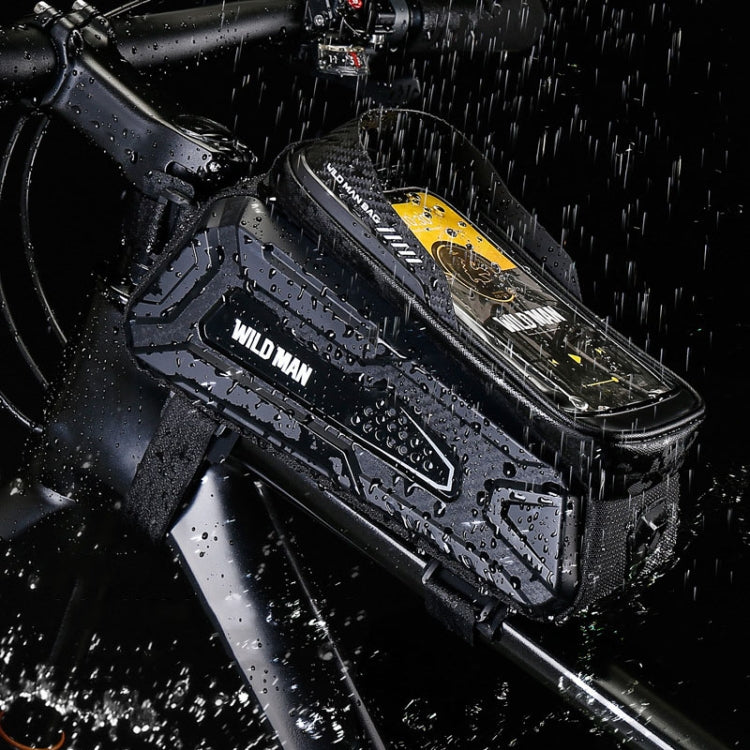 กระเป๋าหน้าคานจักรยานเสือภูเขา WILD MAN M30 1 ลิตร เปลือกแข็ง TPU หน้าจอสัมผัส รุ่น M30 (สีดำ), M30 (ดำแดง)